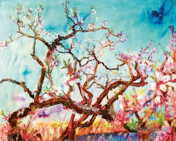  blossom peinture à l’huile - Peach Blossom 6 Moderne